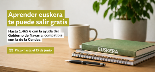 Imagen de la noticia: Hasta 1.465 euros para aprender euskera: la ayuda del Gobierno de Navarra es compatible con la de la Cendea y finaliza el 15 de junio
