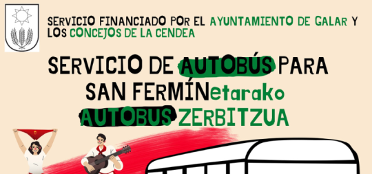 Imagen de la noticia: Un año más, autobús gratuito para regresar a los pueblos de la Cendea durante San Fermín